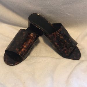 Leopard print mule sandals by Urban Outfitters